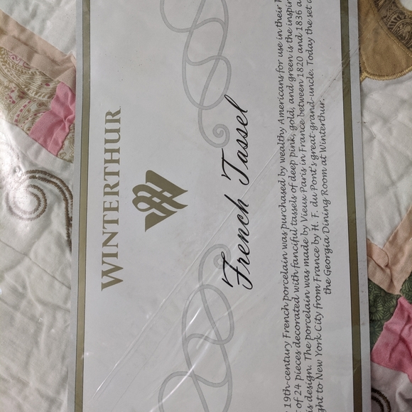 NIP French tassel design THROW quilt 50x50 - Picture 1 of 8